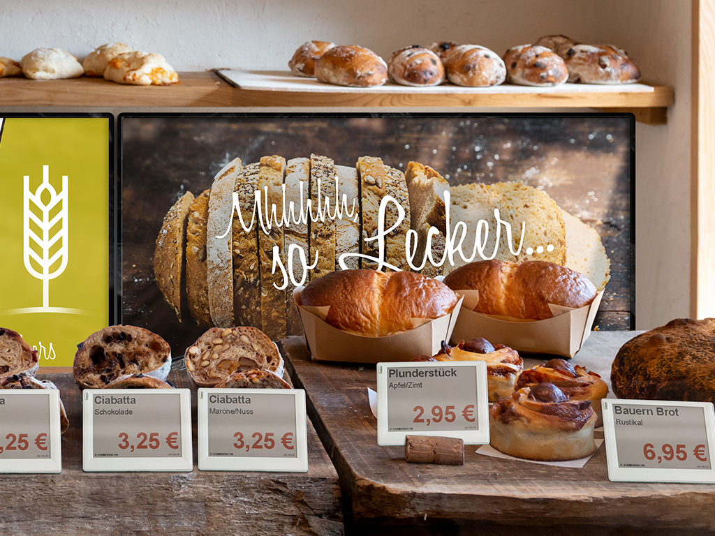 Digital Signage von xplace im Ladenbau
