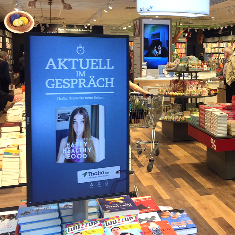 BEECEEN Software in einer Thalia Filiale