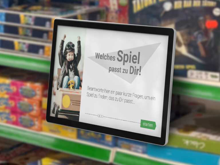 Produktberater von xplace im Spielwarengeschäft