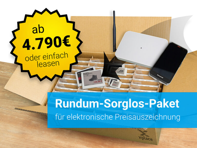 xplace Rundum-Sorglos-Paket für digitale Preisschilder
