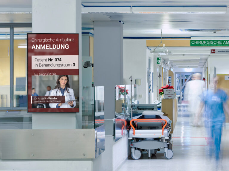 Digital Signage Lösungen in Krankenhäusern