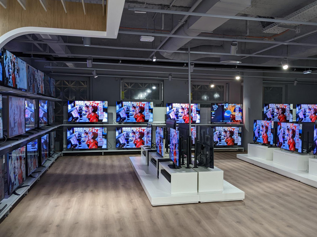 Retail Media in TV Abteilung im MediaMarkt
